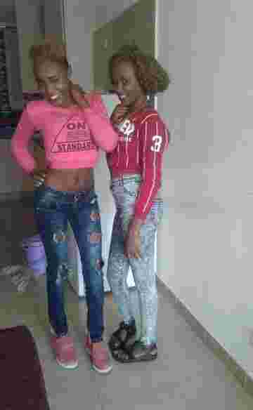 Marsha Minaj (Left) with her late friend Clare Mwaniki aka Clea Adi Vybz