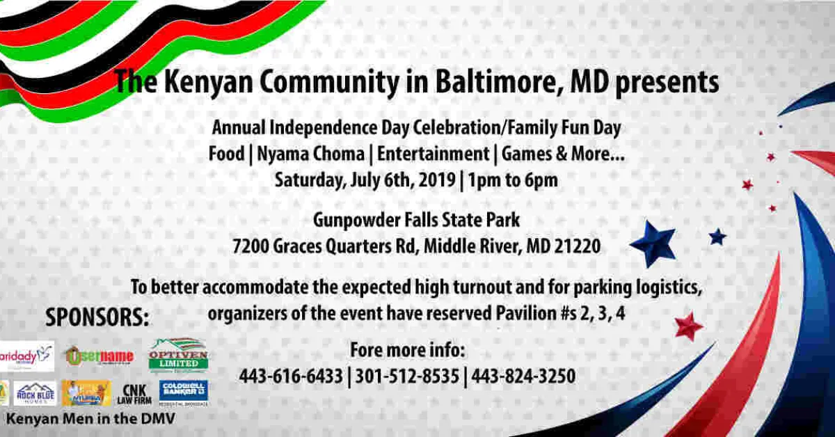 Username Investments Set to Join the Kenyan Community in Baltimore for the Annual Independence Day Celebrations