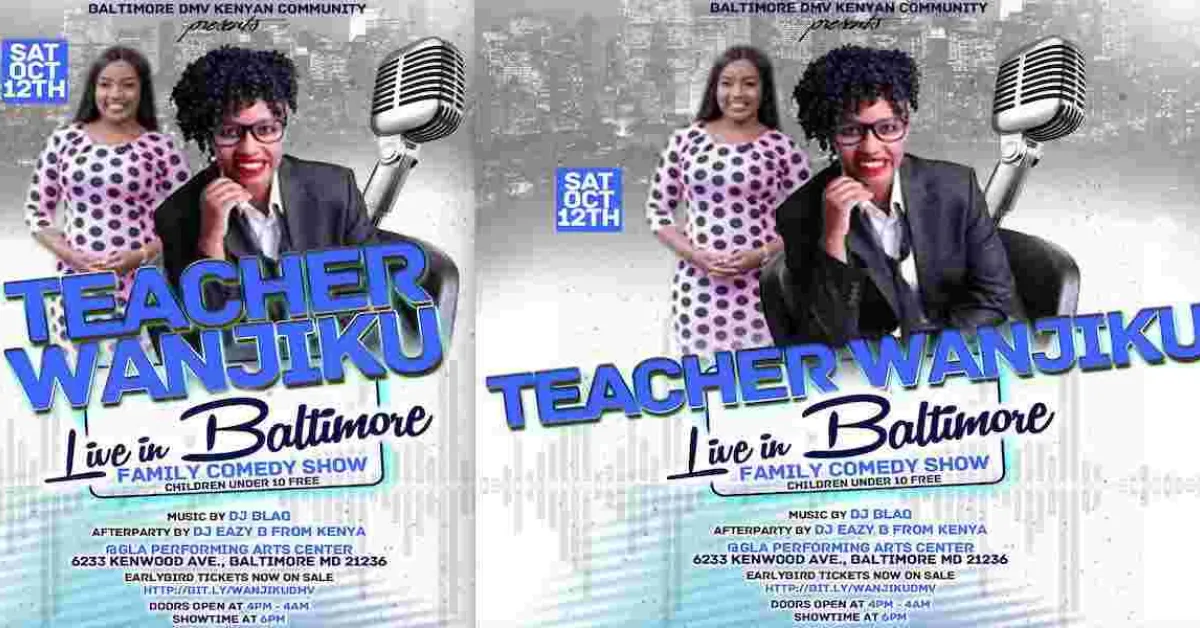 Comedian Teacher Wanjiku in Baltimore, MD Oct 12th for a Family-Friendly Show - Purchase Advance Tickets