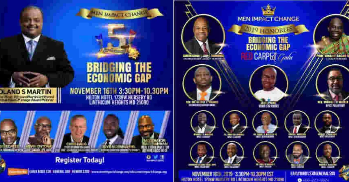 INVITE: Men Impact Change 5th Year Anniversary Gala: Nov 16th in Baltimore, MD