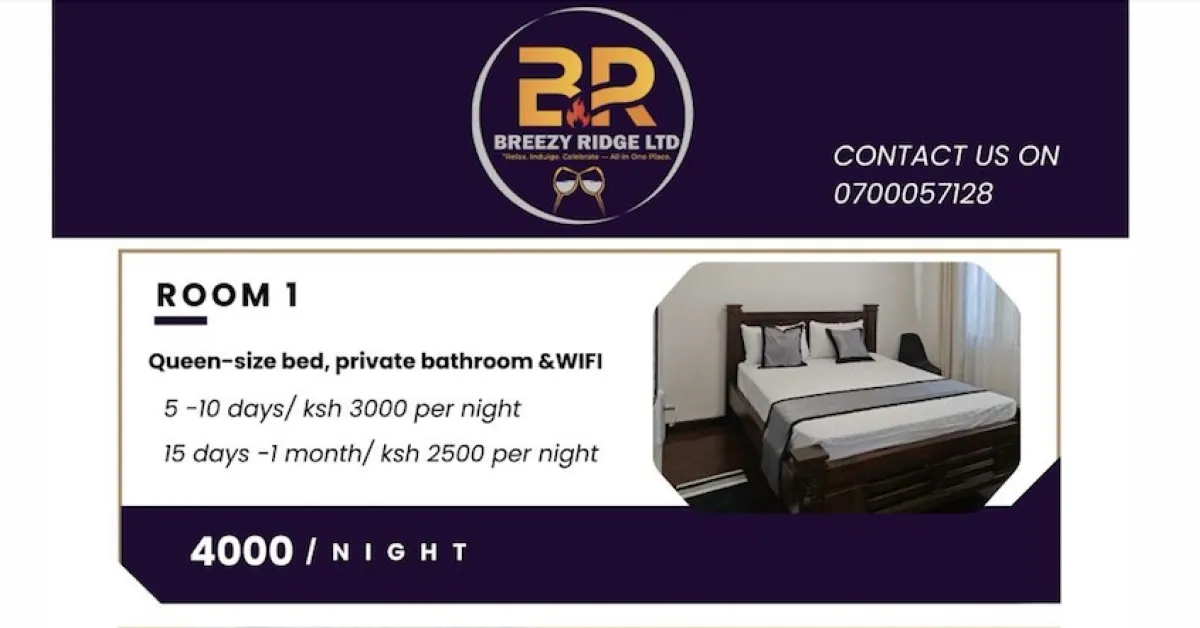 Traveling to Kenya? Rooms Available in Nairobi at Discounted Rates