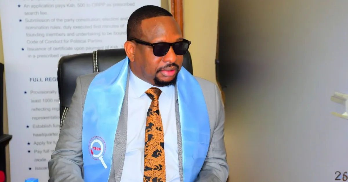 Sonko Moves to Revive Political Career, Registers NEDP Party for 2027 Elections