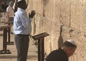 Raila Odinga at the Wailing Wall