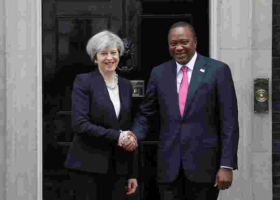 President Uhuru in London, Meets with British Prime Minister Theresa May
