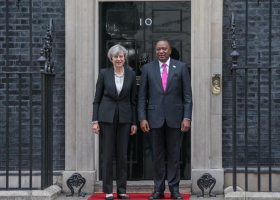 President Uhuru with UK Prime Minister Theresa May