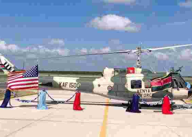 US Delivers War Chopper to Kenyan Forces
