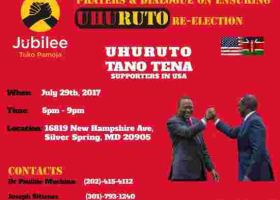 Diaspora with Uhuruto Tano Tena Forum in Silver Spring, MD: Sat, July 29th