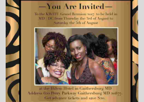 KWITU Grand Reunion 2017: August 3rd to 5th in Gaithersburg, Maryland