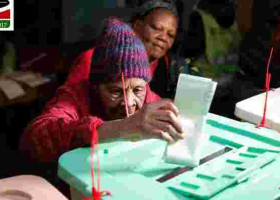 102-Year-Old Granny Braves Chilly Weather to Vote for President Uhuru