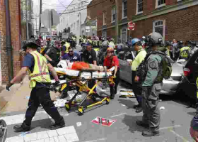 1 Dead, 19 Injured As Car Ploughs into Anti-White Supremacist Protesters  in Charlottesville, Virginia