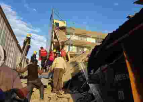 4-Story Building Collapses in Nakuru, Several Feared Trapped