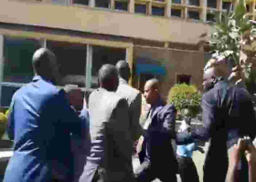 Babu Owino, Jaguar Exchange Blows [VIDEO]