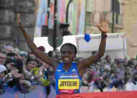 Kenya's Joyciline Jepkosgei Breaks Half Marathon World Record