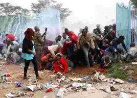 Several People Injured in a Stampede at President Uhuru's Inauguration