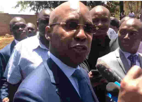 Drama as Heavily Armed Cops Surround Businessman Jimmy Wanjigi's Car in Nairobi