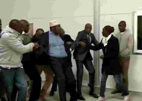 Miguna Miguna Claims He's Being Detained in a Dirty Toilet at the JKIA