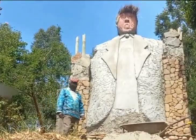 Kenyan Writer Places Trump Statue at Pit Latrine in Political Protest