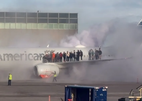 American Airlines Passengers Evacuated via Wing After Engine Fire at Denver Airport