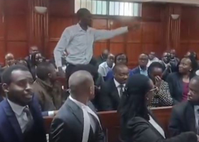Drama at Milimani Court as Man Slams DCI Lawyer Over Blogger Kinyagia's Disappearance