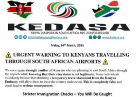 Kenyan Diaspora in South Africa Urged to Respect Immigration Laws