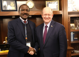 Kalonzo Meets US Senator Coons for High-Level Talks in Washington