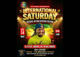 Reggae Affair Kenyan Edition Feat. DJ Steve Junior: March 14, 2026 in Baltimore, MD