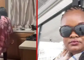 Kenyan Woman Filmed Damaging US House Leaks Chats With US-Based Boyfriend, Explains What Happened