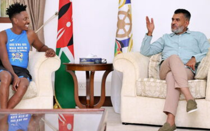 Eric Omondi Meets Mombasa Governor Abdulswamad Ahead of Sisi Kwa Sisi Walk