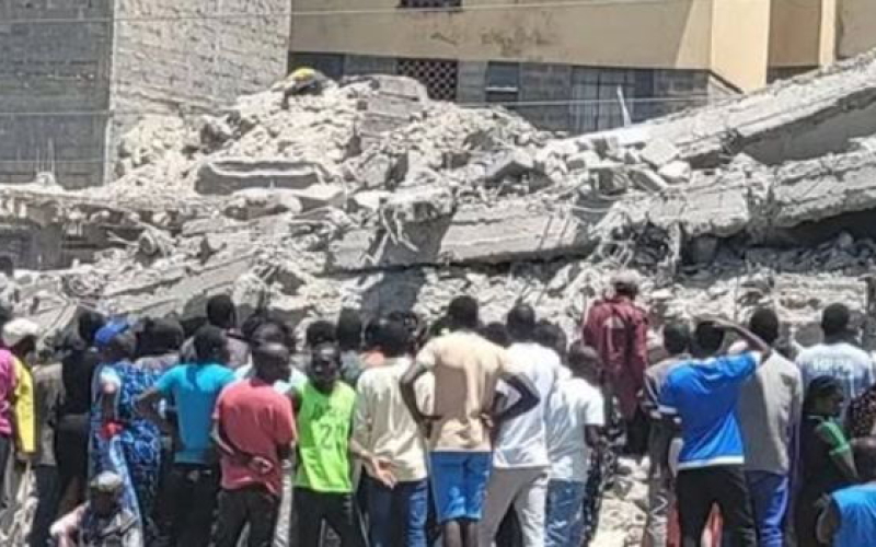 Rescue Teams Respond After Building Collapses in Shauri Moyo