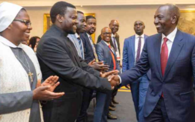 “Mumeskia Power?” Ruto’s Joke Delights Diaspora Crowd in Italy