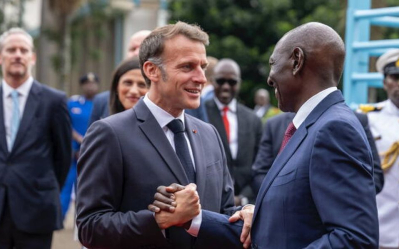 Macron’s Kenya Visit Overshadowed by Gachagua’s Ksh7 Billion Road Project Claims