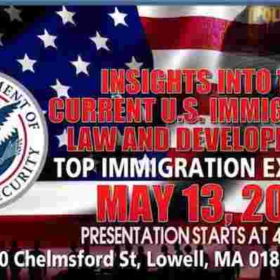 Immigration Information Session & Mother's Day Charity Dinner: Sat, May 13th in Lowell, MA