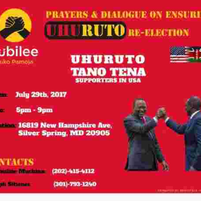 Diaspora with Uhuruto Tano Tena Forum in Silver Spring, MD: Sat, July 29th