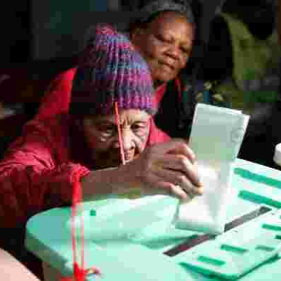 102-Year-Old Granny Braves Chilly Weather to Vote for President Uhuru