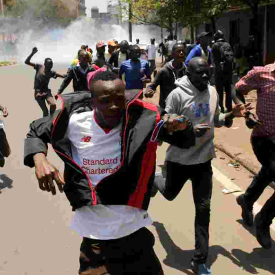 NASA Anti-IEBC Protesters Clash with Nairobi Business Community
