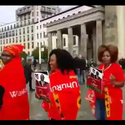 Jubilee Supporters Demonstrate Outside Chatham House in London [VIDEO]