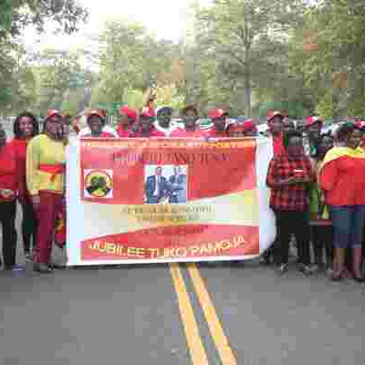 President Uhuru Supporters in the US Hold Demonstration in New Jersey