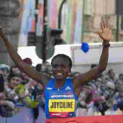 Kenya's Joyciline Jepkosgei Breaks Half Marathon World Record