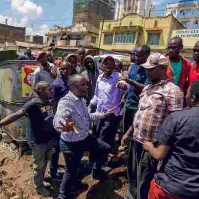 Starehe MP Charles Njagua Leads Constituents in Bringing down Perimeter Wall Erected around Grabbed Land