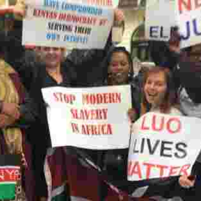 NASA Supporters Stage Demonstration in London