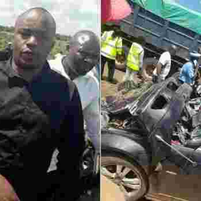 Starehe MP Charles Jaguar involved in a Road Accident in Juja