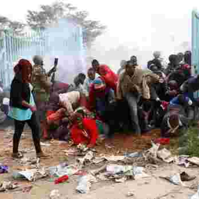 Several People Injured in a Stampede at President Uhuru's Inauguration