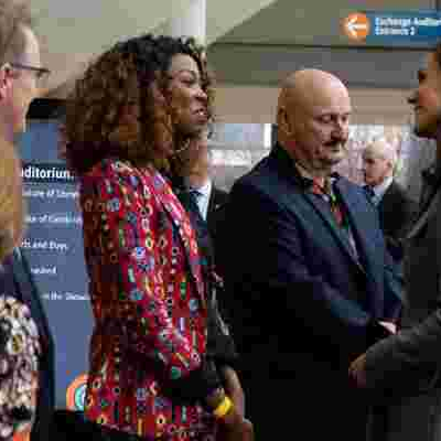 Kenyan Radio Queen Adelle Onyango Meets Prince William and Kate in the UK