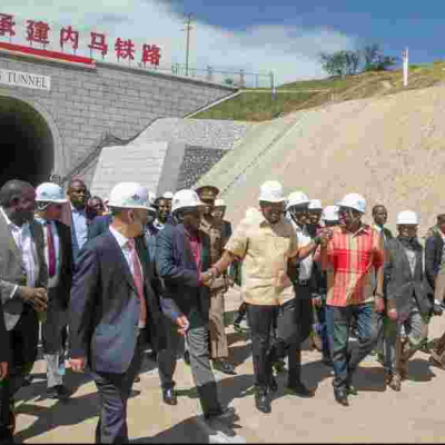 President Uhuru Inspects the Construction of Second Longest Railway Tunnel in Africa