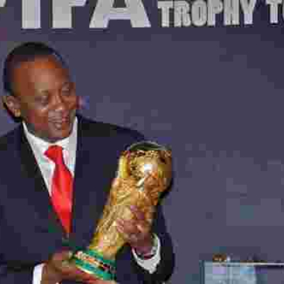 President Uhuru Receives FIFA World Cup Trophy in the Country, Kenyans to View It at KICC
