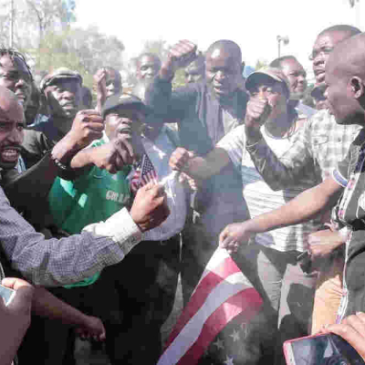 Why NASA Youths Burnt American Flags Outside Milimani Law Courts in Nairobi