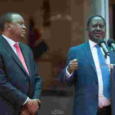 The Only Four Individuals that Raila Carried to His Unity Meeting with President Kenyatta