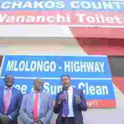 Machakos Governor Alfred Mutua Builds Public Toilet in a Record Seven Days