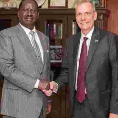 Raila Holds Talks with US Ambassador Robert Godec