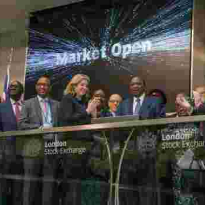 President Uhuru Rings the Bell to Open Shares Trading at London Stock Exchange